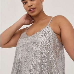 TORRID Sequin Sliver Tank Top